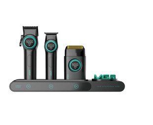 Комплект для стрижки VGR STEPLERSS PRO 3 IN 1 BLACK, машинка для стрижки (Clipper), тример, шейвер 10435 фото