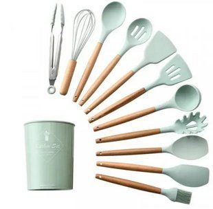 Набор принадлежностей для кухни 12 предметов Kitchen Set, RD-1204 Кухонный набор в стакане 01204 фото