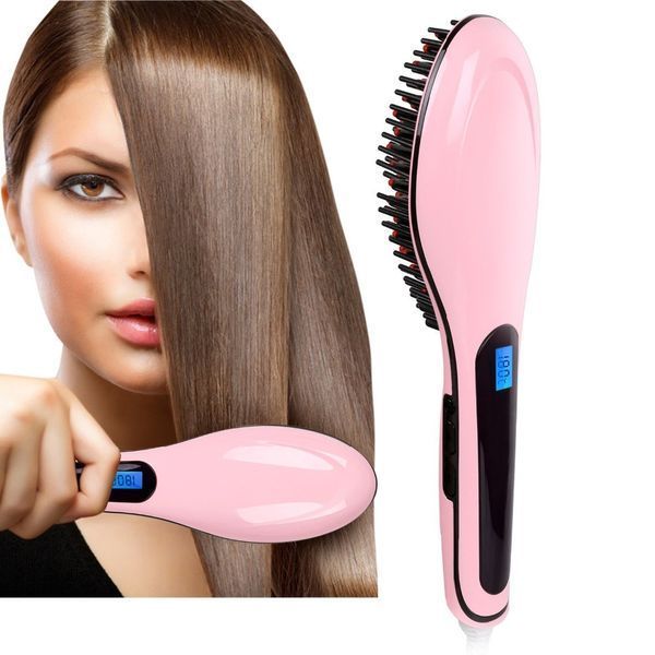 Расческа для выпрямления волос Fast Hair Straightener, электрический выпрямитель в виде расчески straightener 05656 фото