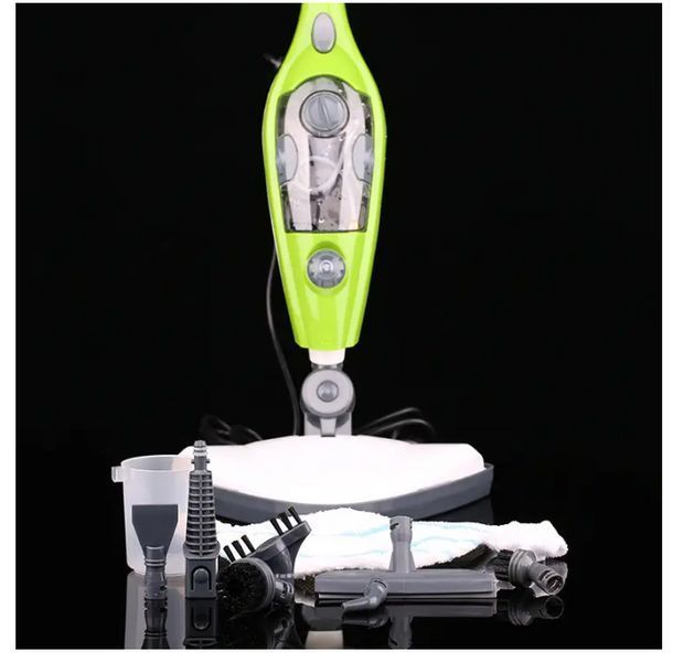 Універсальна парова швабра 10в1 CleanFix Steam Power Mop 10X ручний пароочисник-щітка для прибирання YLW 15144 фото