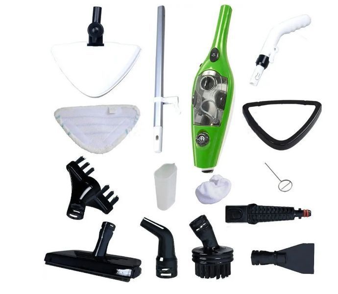 Універсальна парова швабра 10в1 CleanFix Steam Power Mop 10X ручний пароочисник-щітка для прибирання YLW 15144 фото
