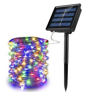 Гирлянда Капля росы RGB цвет с солнечной панелью 10m/100led 16911 фото