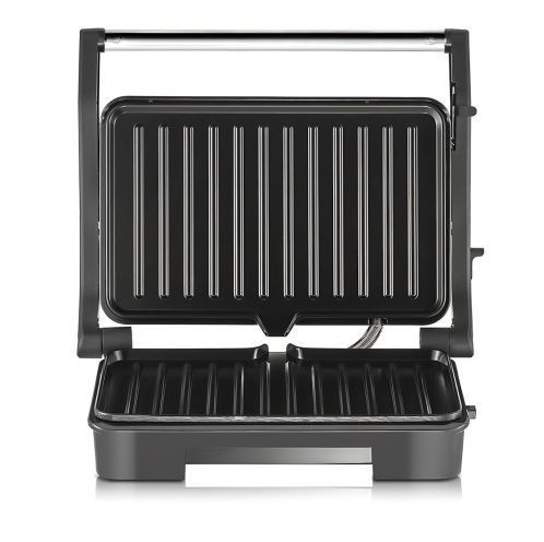 Электрогриль Domotec MS-240, 1000 Вт, антипригарные пластины 23 &times; 14,5 см, настольный контактный гриль, открытие на 180&deg; 09788 фото