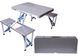 Розкладний туристичний стіл і стільці Folding Picnic Table 86x68 см, якісний набір стіл і стільці 00589 фото 2