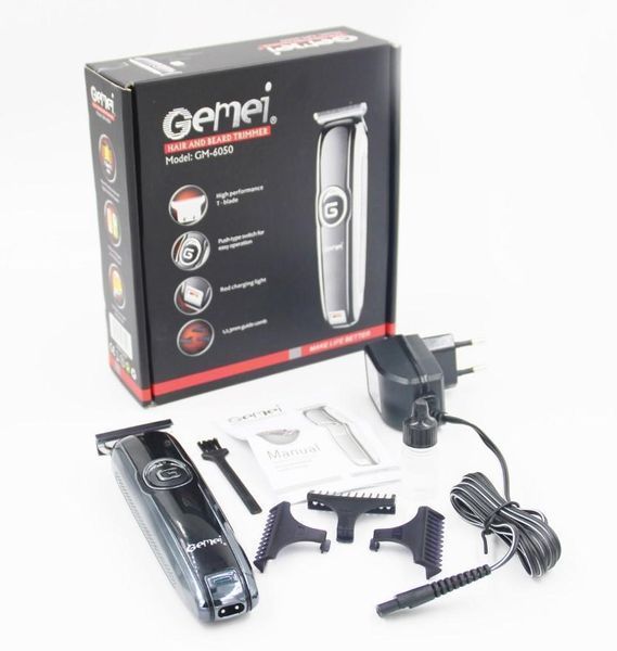 Беспроводная машинка для стрижки волос Gemei GM-6050 05203 фото