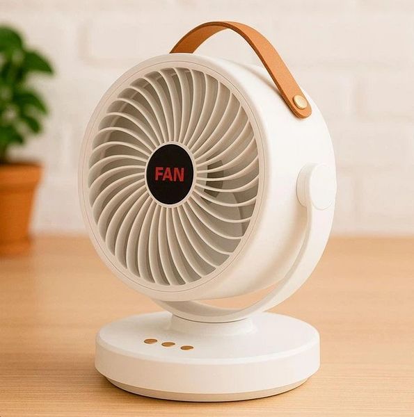 Аккумуляторный мини вентилятор VU-05/FS-25 с поворотом / Вентилятор Mini fan с LED-подсветкой и USB 17135 фото