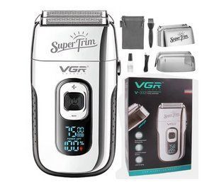 Професійна електробритва шейвер VGR V-332 USB 5 Вт Сріблястий 03463 фото