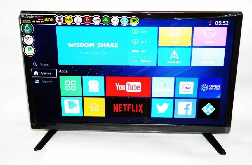 LCD LED Телевизор 24" Smart TV, WiFi, 1Gb Ram, 8Gb Rom, T2, USB, HDMI, Android 13 02413 фото