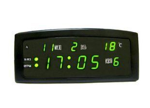 Надстільні годинники з підсвічуванням CX 909 green, електричний годинник, будильник, годинник 09099 фото