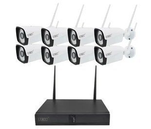 Комплект відеоспостереження бездротовий DVR KIT-6678 Wi-Fi 8ch набір на 8 камер 66788 фото