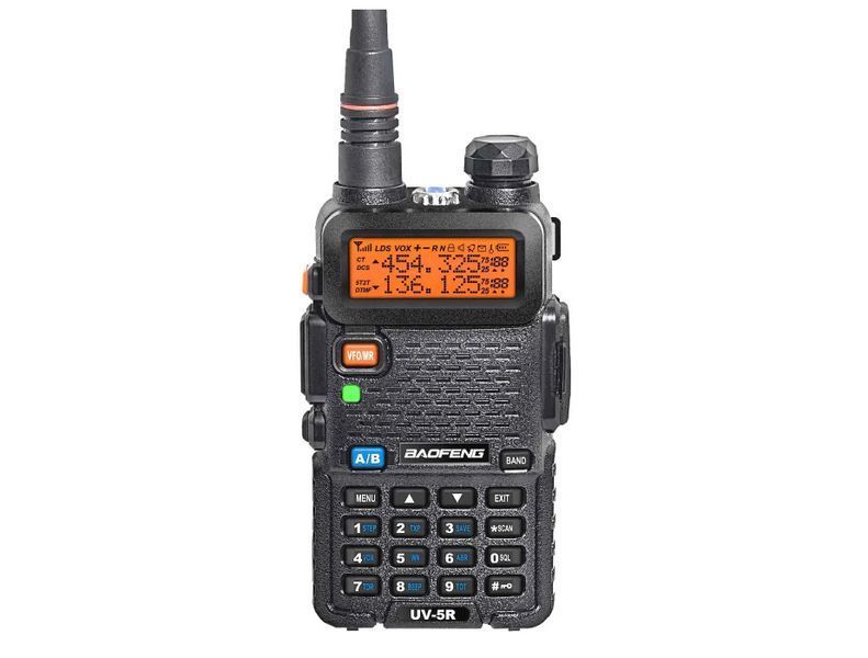 Рация Baofeng UV-5R + гарнитура - Черный 08151 фото