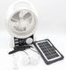 Вентилятор портативный Solar 5-в-1 6 Вт аккумулятор 5500 мАч с Bluetooth, LED-подсветкой, FM-радио, powerbank, USB Type-C, белый 17199 фото 5