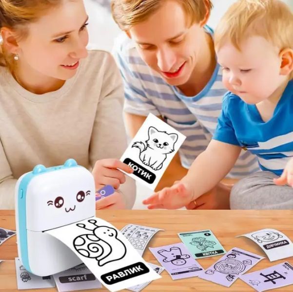 Дитячий міні принтер із рулоном термопаперу в комплекті, термопринтер Mini Printer 08499 фото