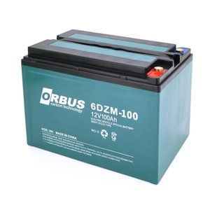Аккумулятор ORBUS 6-DZM-100 Carbon12V 100 Ah 00100 фото