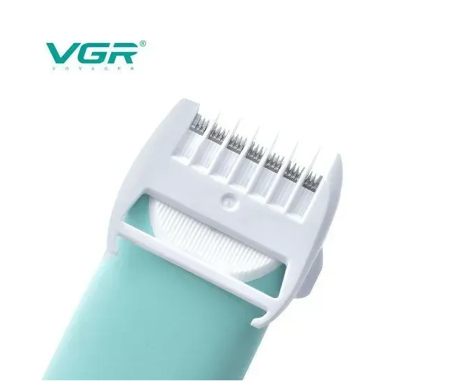 Машинка для стрижки дітей VGR V-151 Baby 3 насадки IPX7 800mAh 5W Blue 03535 фото