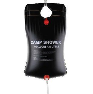 Портативний похідний душ 20 л, чорний Solar Shower 06589 фото
