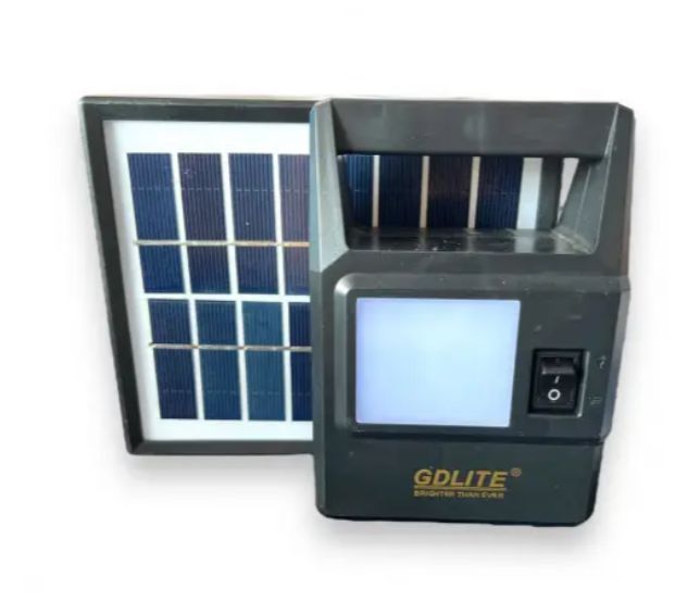 Фонарь GD-8030 портативна система освітлення Ліхтар + 2 LED лампи + сонячна панель 00794 фото