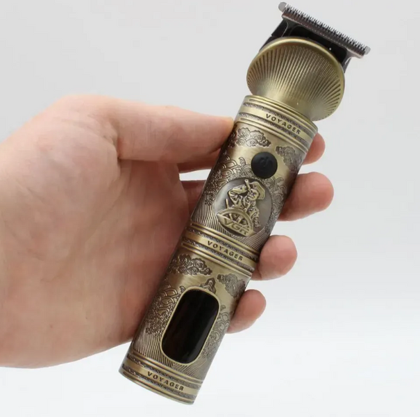 Акумуляторна машинка для стрижки волосся 6в1, з USB + 9 насадок, VGR V-106 / Чоловічий тример з з LED-дисплеєм 03536 фото