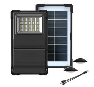 Зарядная станция - кемпинговый фонарь 30W GD-07A Power bank на солнечной батарее и 2 лампочки 00780 фото