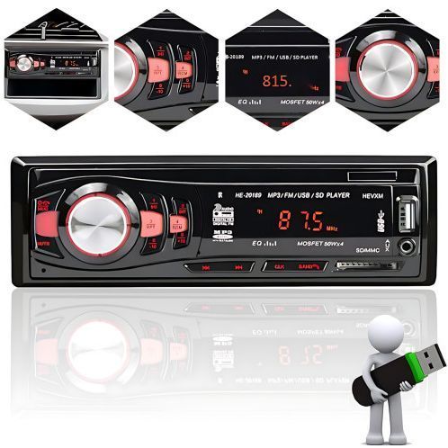 Автомагнитола MP3 JSD 308BT с подсветкой, MP3/FM/USB/SD, магнитола 1DIN с качественным звуком в автомобиль 05694 фото