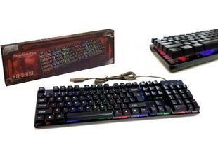 USB проводная компьютерная Клавиатура Landslides KEYBOARD KR-6300 с подсветкой 06300 фото
