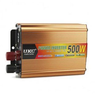 Инвертор авто преобразователь напряжения 12-220в 500вт 12V в 220V 500W 01679 фото