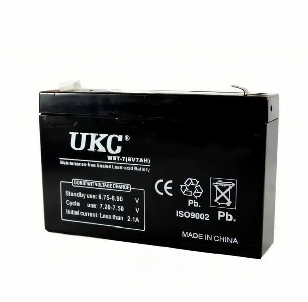 Аккумуляторая батарея BATTERY 6V 7A UKC 27080 фото