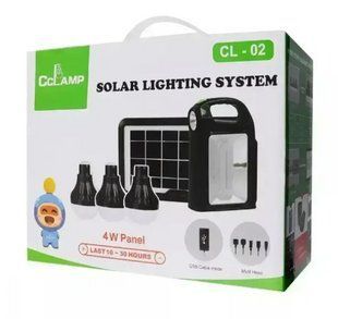 Мобильный светодиодный фонарь с power bank с выносными лампочками Cclamp cl-02 на солнечной батарее для дома 00761 фото