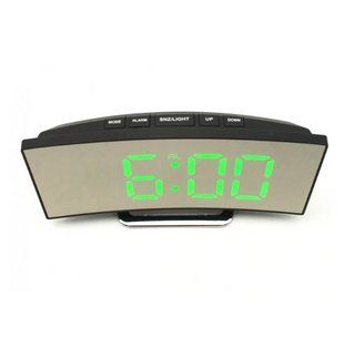 Електронний LED-годинник настільний із зеленою підсвіткою UKC 6507 06507 фото