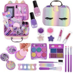 Детской набор декоративной косметики в сумочке MakeUP Cosmetic Box XXL Детский набор косметики 00283 фото