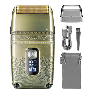 Професійна електробритва Шейвер VGR V-335 Shaver з трьома ножовимим блоками 10884 фото