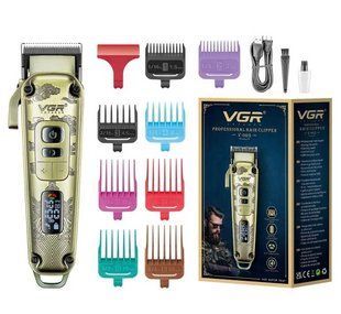 Машинка для стрижки волос с дисплеем VGR V-005&nbsp;Машинка для стрижки и окантовки бороды 57586 фото