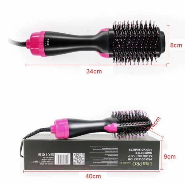 Фен гребінець для укладання волосся стайлер 3 в 1 One Step Hair Dryer and Styler 03730 фото