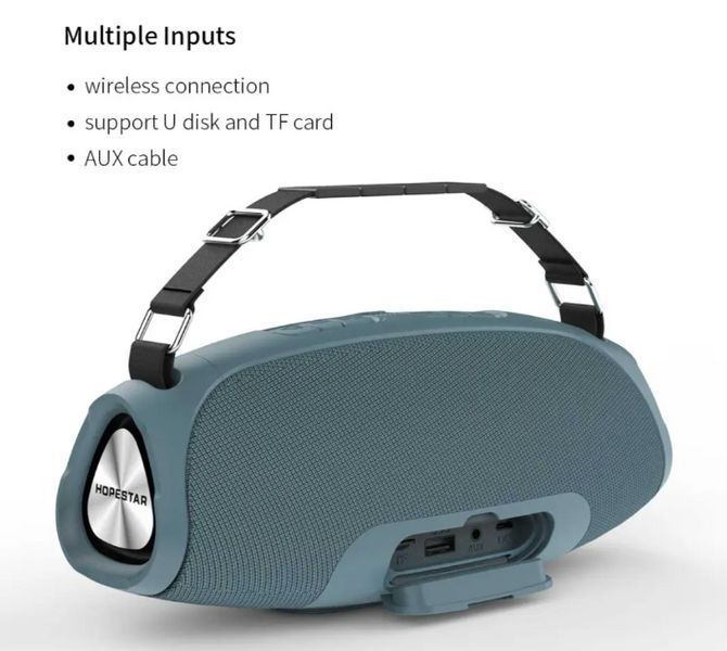 Колонка Bluetooth Hopestar H43 Black 03749 фото