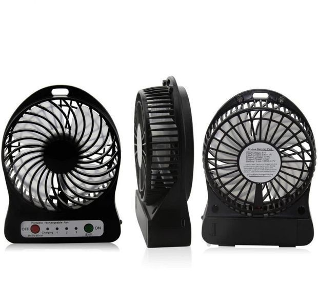 Аккумуляторный вентилятор Usb Mini Fan настольный, беспроводной мини вентилятор 01715 фото
