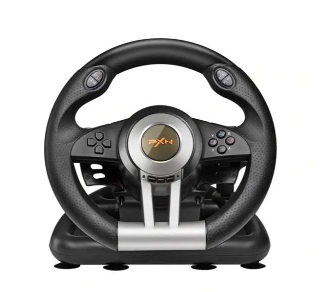 Ігрове кермо PXN V3 PRO (PC/PS3/PS4/X-ONE/SWITCH) USB для комп'ютера , приставки кермо з педалями 14390 фото