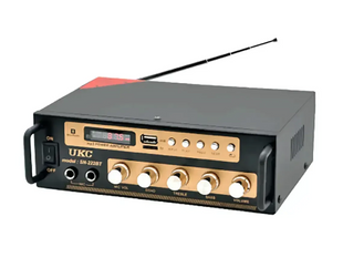 Підсилювач звуку двоканальний з USB і Bluetooth і пульт ДК, AMP SN-222 BT/ Автомобільний аудіопідсилювач 04841 фото
