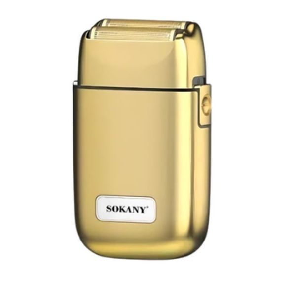 Електробритва-шейвер Sokany SK-384 портативна в металевому корпусі 90022 фото