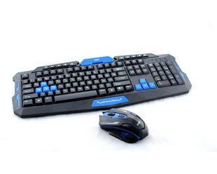 Беспроводная компьютерная Клавиатура HK-8100 KEYBOARD + Мышь 08100 фото