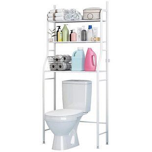 Стелаж органайзер над унітазом Toilet Rack висота 160 см 49007 фото