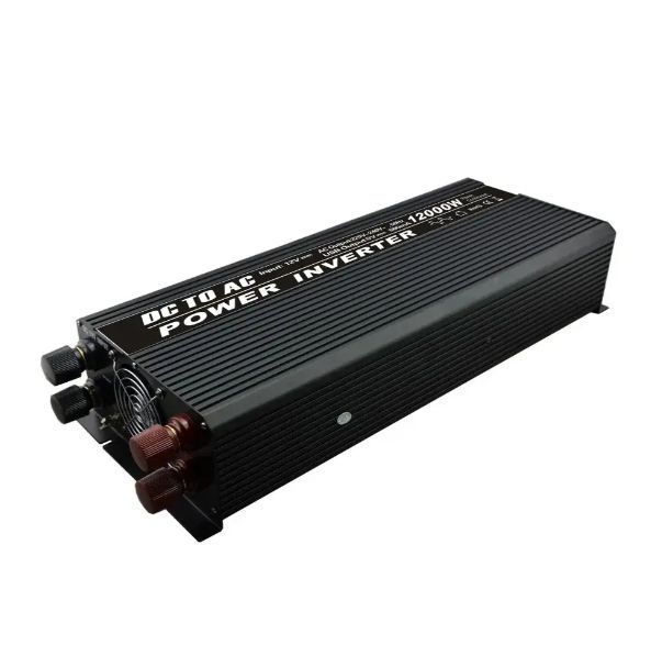 Автомобільний інвертор напруги 12000W 3064UN-12V, USB, охолодження, 3 розетки, номінал 5000 Вт 03064 фото