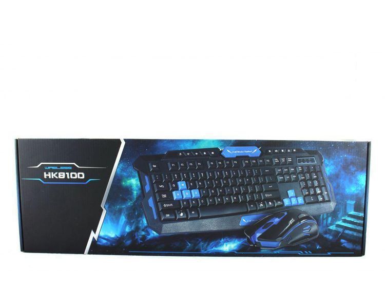 Беспроводная компьютерная Клавиатура HK-8100 KEYBOARD + Мышь 08100 фото
