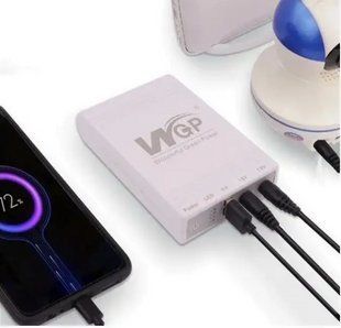 ИБП для Роутеров , Powerbank на 10400Mah, Выходы USB, DC 9V, 12V. Блок Питание Белый 03848 фото