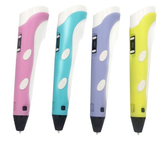 3D Ручка детская для рисования с электронным таблом, рисование LED Pen 2 с пластиком 13881 фото