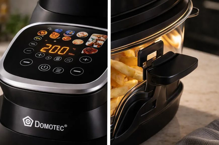 Аэрофритюрница Domotec MS-3227 7 л 4600 Вт с сенсорным меню и LED дисплеем 10404 фото