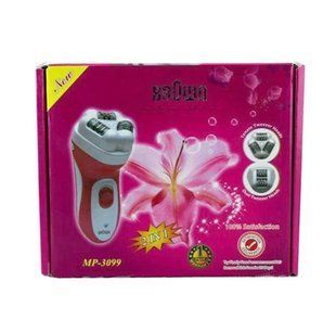 Епілятор жіночий 2 в 1 Brown MP 3099 з потрійною насадкою 03099 фото