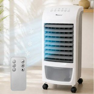 Портативный охладитель воздуха с пультом, контейнером для льда 4л, 60W, Domotec MS-1628 / Портативный кондиционер 10040 фото