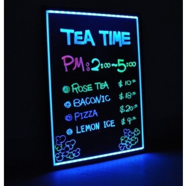 Світлодіодна led дошка FLUORECENT BOARD 60*80, неонова дошка для реклами 02840 фото