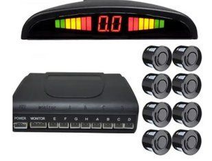 Автомобильный парктроник на 8 датчиков с LCD монитором Car Radar parking, дисплей со встроенным динамиком 04905 фото