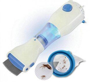 Расческа электрическая для удаления вшей и блох V-Comb Licetec 86028 фото
